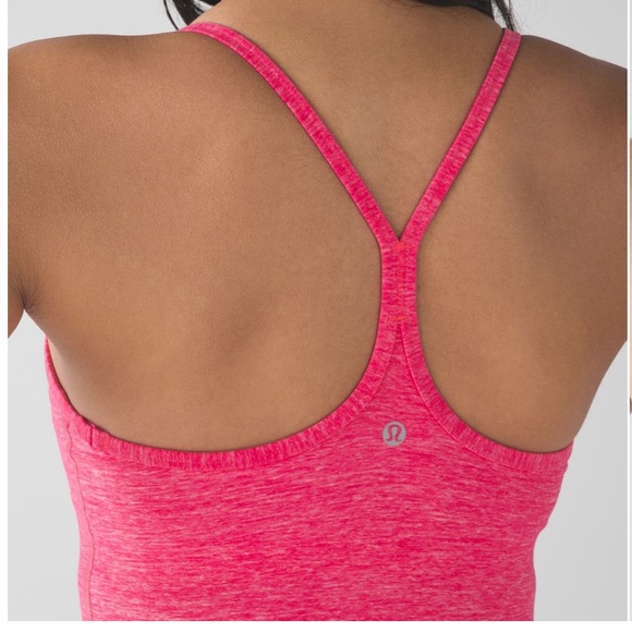 lululemon athletica Tops - Lululemon Power Y Tank (Luon)
Heathered Neon Pink